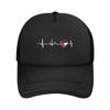 Heart Beat Palestine Palestinian Flag Casquette Women Unisex Outdoor Hats Adjustable Sun Cap New Baseball Caps