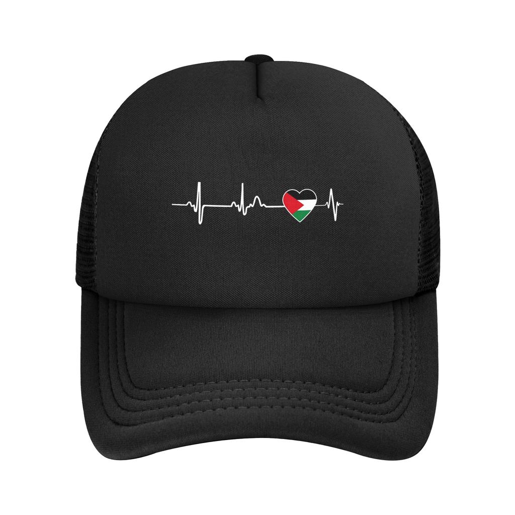 Heart Beat Palestine Palestinian Flag Casquette Women Unisex Outdoor Hats Adjustable Sun Cap New Baseball Caps