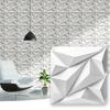 10 Stück Mattschwarze PVC 3D-Diamant-Wandpaneele Einfache DIY-Installation für Wohnzimmer Schlafzimmer Küche TV-Hintergrundwandpaneele