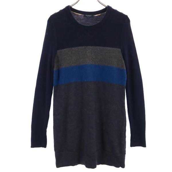 

BURBERRY Made in Japan Sanyo Shokai Wool Long sleeve knit one piece Women Used