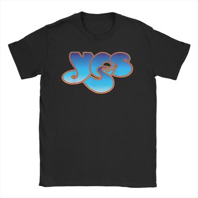 Summer Hot Sale Yes Band Classic Logo Tshirt Unisex Vintage Progressive Rock Casual Streetwear Short Sleeve Tops Highquality