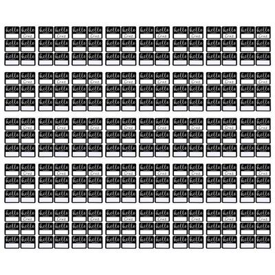 240 PCS Name Labels Name Badge Stickers Black White Name Labels Stickers Clothing Labels for Daycare and School