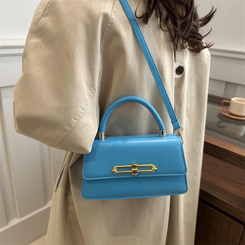 Fresh and Sweet Girl's Women's Bag Personalized Winter Fashion Shoulder Messenger Bag Simple New Small Square Bag