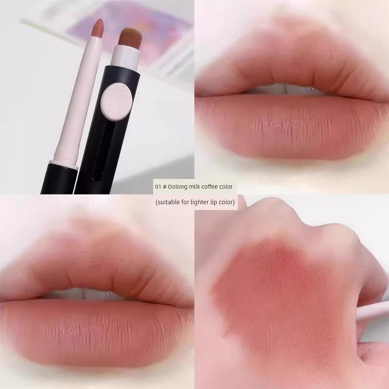Easamia Lip Liner and Lipstick Two-In-One Cinnamon Color Waterproof Long-Lasting Non-Fading Flagship Store