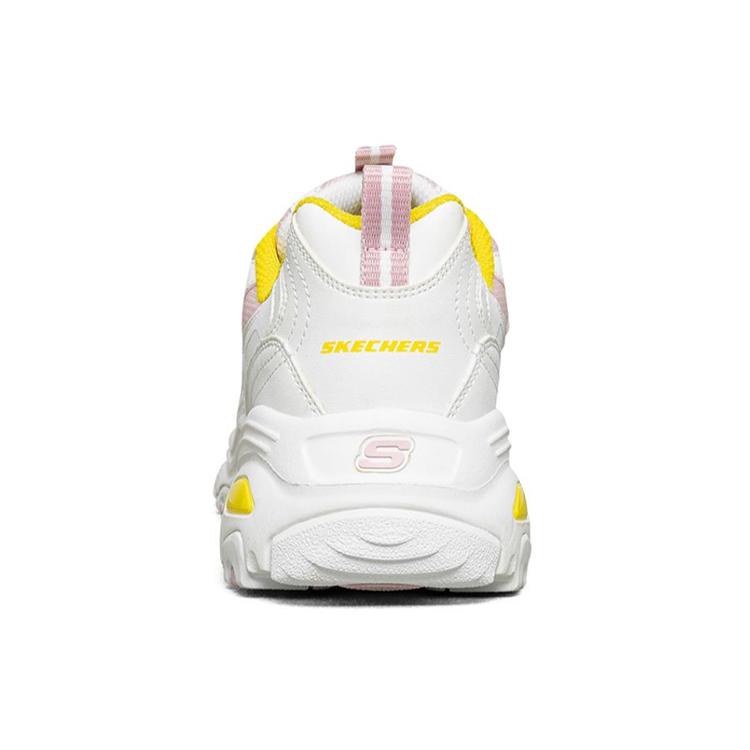 Skechers D'lites 1.0 Gs White / Yellow / Pink Women's (Unisex) Chunky Sneakers 66666214 WLPK