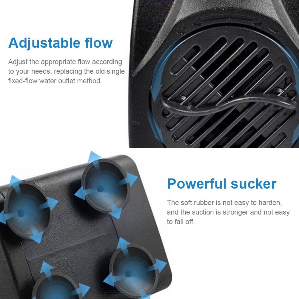 16W LED Submersible Water Pump Fountain Pump Firm Low Noise with Light Outdoor Fountain Pumps for Aquarium Pool Garden