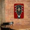 Gibson Les Paul Custom Vintage Tin Sign 8x12 Inch Retro Rock Wall Decor Man Cave Home Bar Music Studio