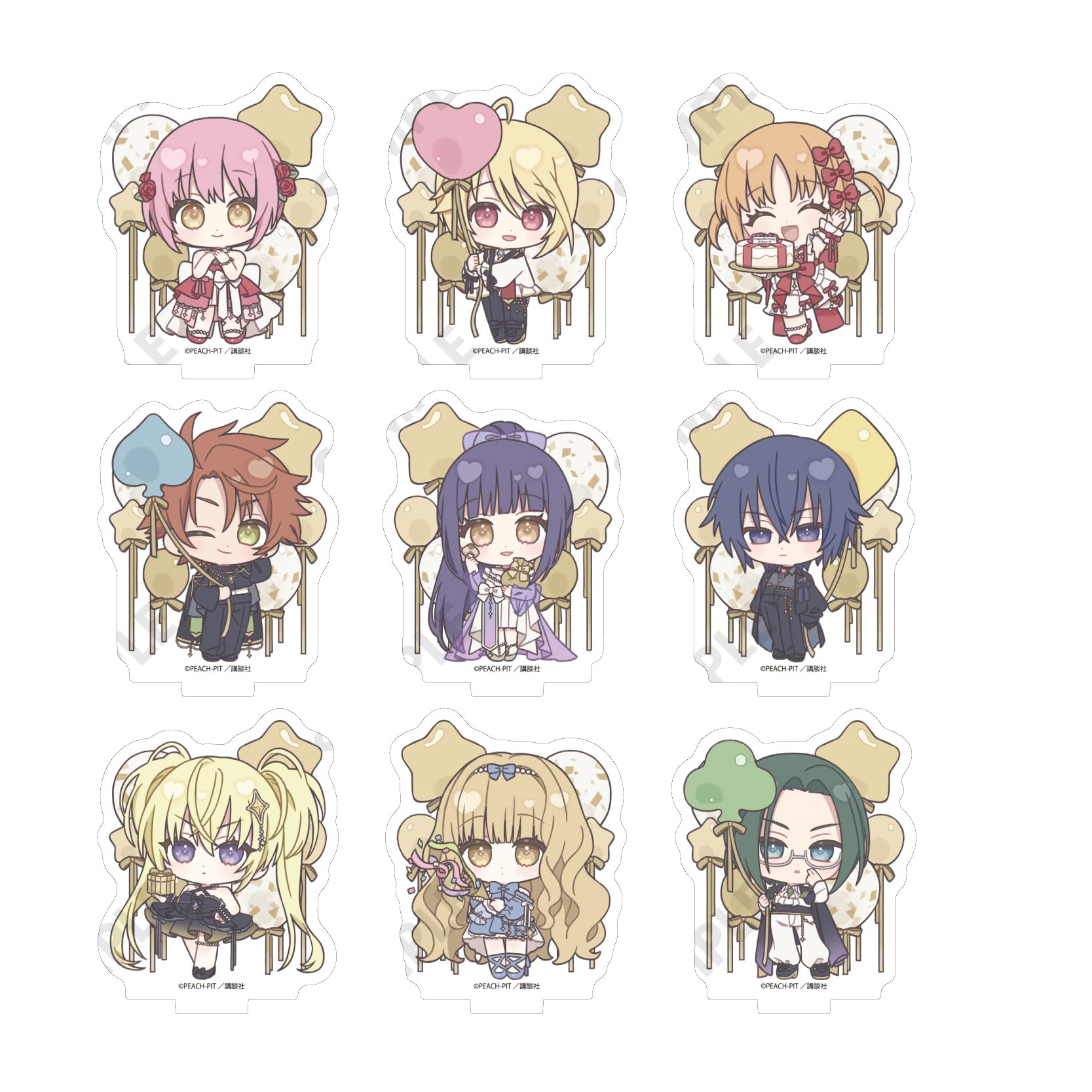 

Shugo 15 Celebration Character Acrylic Petit Stand Box of 9 Chara! ver. [Mini Illustration]