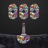 3PCS/Set Multicolor Bike Valve Pad Stickers PVC Bicycle Decorative Decals  Cycling Supplies