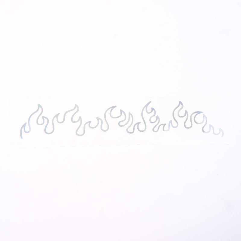 1Pcs Flame Decal Sticker For Car, Laptop, Dashboard, Mirror - Gift, Mirror Decoration | Vibrant Flame Design
