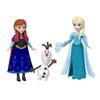 Mattel Disney Frozen Main Character Set Dolls House Play Set with 3 Mini Dolls and 1 Olaf Ages JJP89 (Mini Dolls) Dress-up & - 3+ - Multi-color