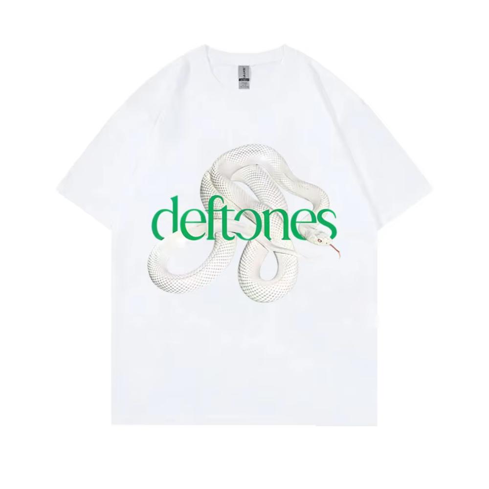 Rock Band Deftones Magliette Musica Privata Grafica Serpente Maglietta Uomo Donna Vintage Alternativo Heavy Metal Maglietta Oversize Top