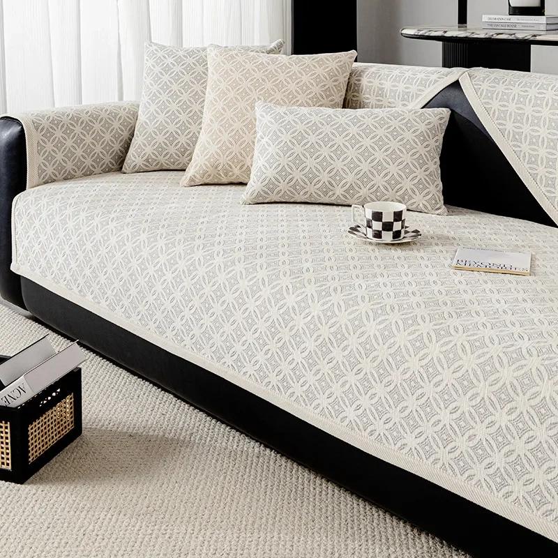 Подушка для дивана из синели универсальная простая современная подушка для сиденья нескользящая легкая роскошная подушка для дивана спинка 70x70cm 1pcs 2239₽