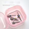 Nagelkunst-Werkzeug Sterilisatorbox Nagelbohrer Bit Reiniger Sterilisatorbox Maniküre-Werkzeug Aufbewahrungsbox Koffer Organizer für Nagelstudio