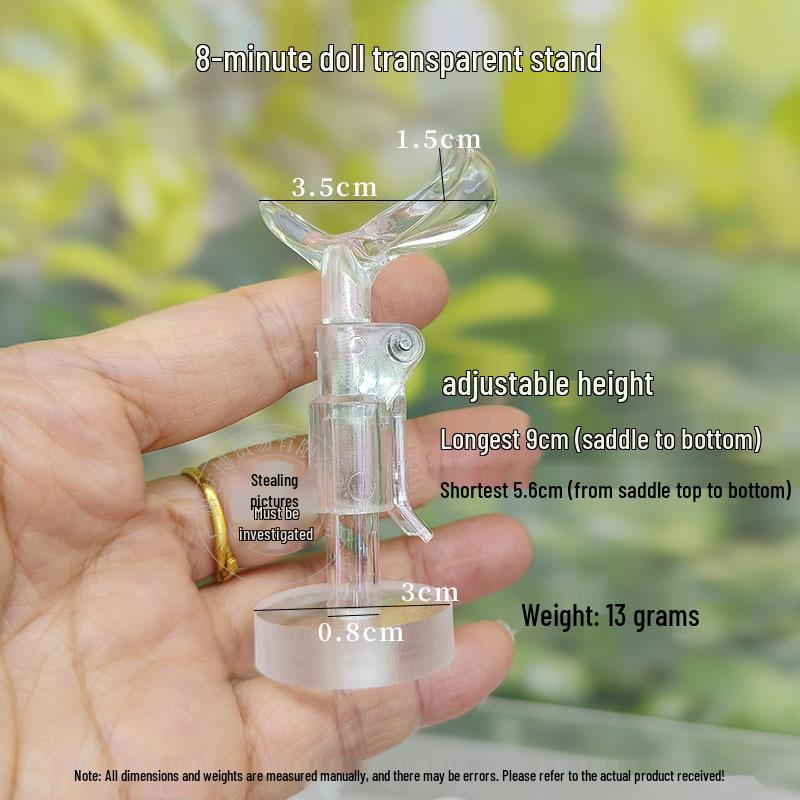 Adjustable Stainless Steel Doll Stand for 30cm to 60cm BJD Dolls with Multiple Support Points