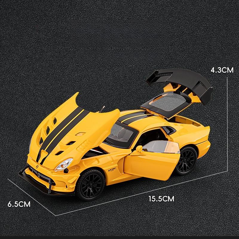 Viper ACR Massive Sports Car Alloy Diecast Model Car Children's Toy Car Racing Games With Kids With Sound Light Gifts