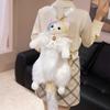 Schnauzer Dog Cat Backpack Super Soft Fashionable Decoration Shoulder Bag Kids Cartoon Animals Dolls Christmas Halloween Gift