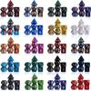 35Pcs Polyhedral DND Dice Set with Black Drawstring Pouch, Color-Coded Faces RPG/D&D Tabletop Game Accessories ZSY