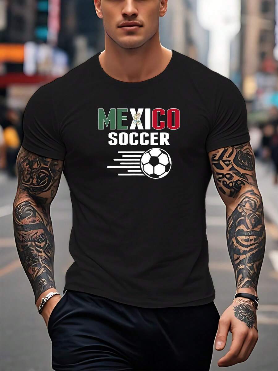 

Unisex S Mexico Soccer Graphic T-Shirt XXXL