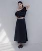 Memua Orb Cutout Flare Skirt (Black)
