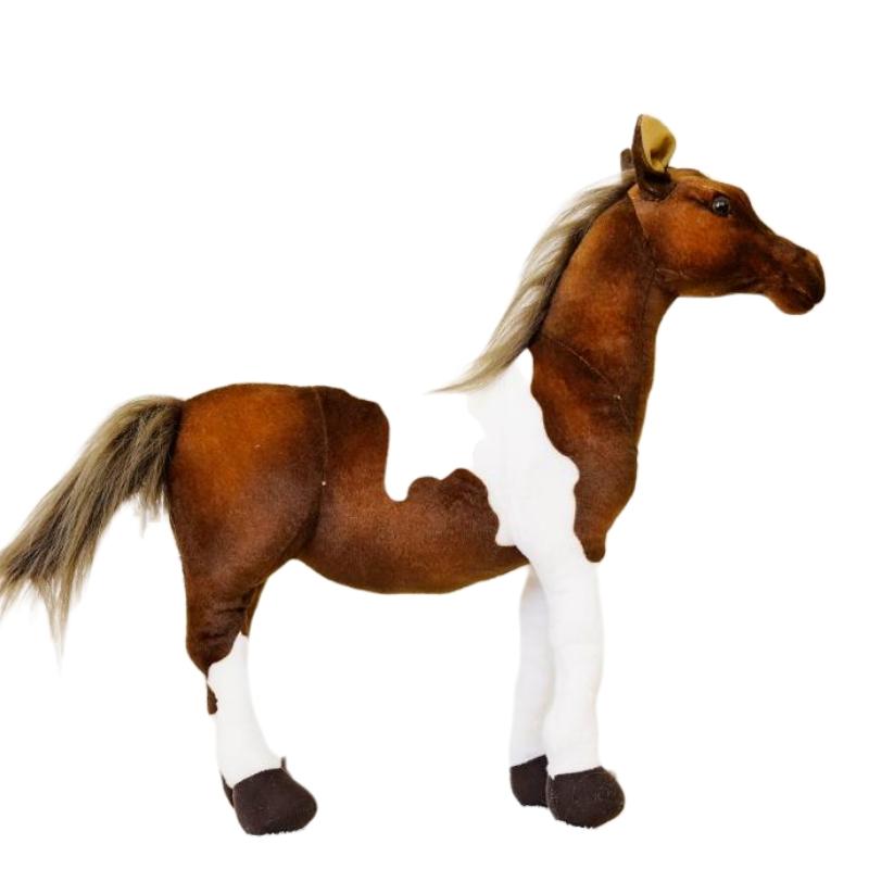 30-85cm Creative Cartoon Simulation Horse Plush Toy Doll Home Decoration Kawaii Lifelike Animal Toy Boys And Girls Birthday Gift