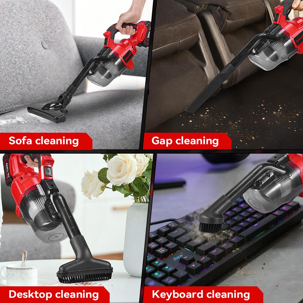 ONEVAN 16KPA Electric Vacuum Cleaner 6in1 Cordless Handheld Home Vacuum Floor Pet Hair Cleaning Tool For Makita 18V Battery Pin
