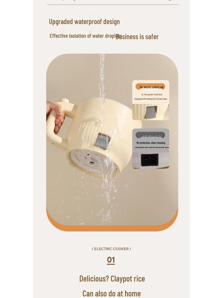 Mini aragaz electric: Oală Crock-Pot Multifuncțională, Fierbător de Orez Inteligent, Aparat pentru Terci, Oală pentru Supă, Perfectă pentru Cămine