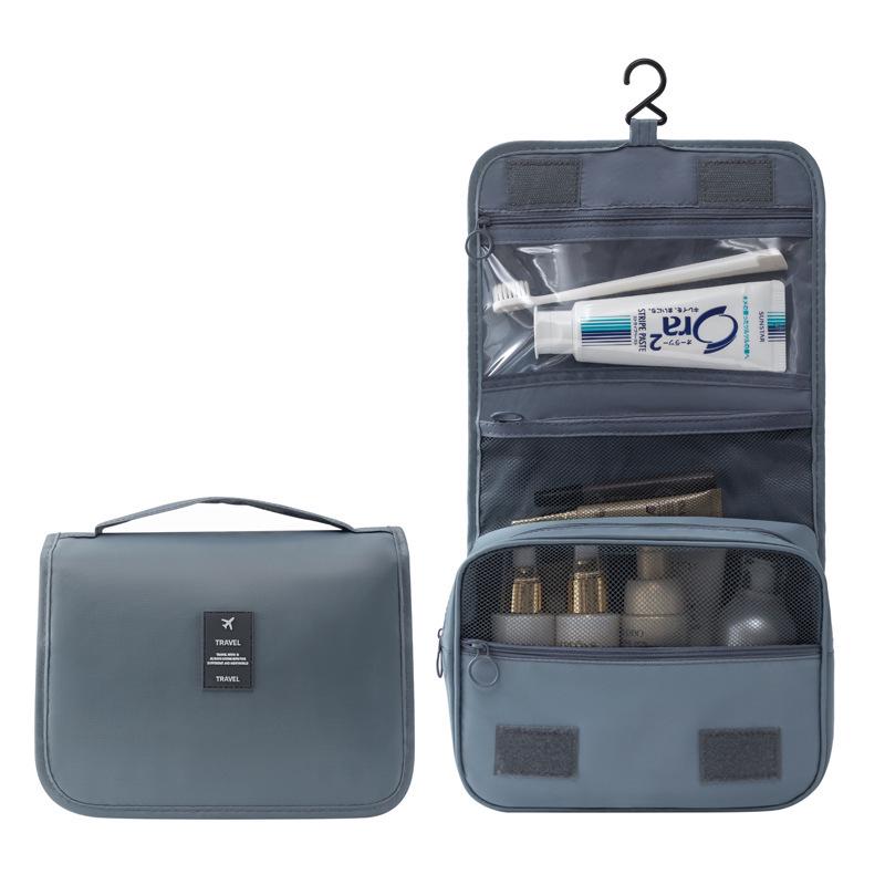 Waterproof Travel Wash Bag with Hook - Large Capacity Wet/Dry Separation