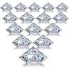 24 Pack Acrylic Diamond Place Card Holder Table Number Name Card Stand for Wedding Anniversary Decorations Birthday Party Supply