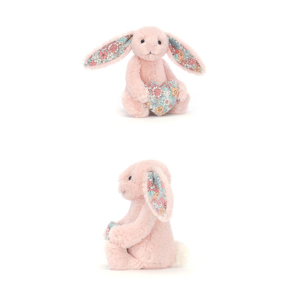 Jellycat Easter Series Flower Heart Blush Bunny Blush Doll Plush Doll 15cm Tall