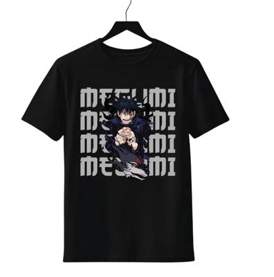 2026 Summer 100 New Purecotton Jujutsu Kaisen Anime Character Popular Pattern Loose Leisure Short Sleeve Tshirt Round Shirt