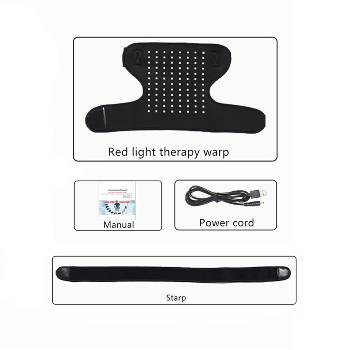 NEW 96PCS LEDS Red Light Heating Shoulder Protector 660NM&850NM Infrared Heat Therapy Shoulder Relieving Joint Pain Equipment
