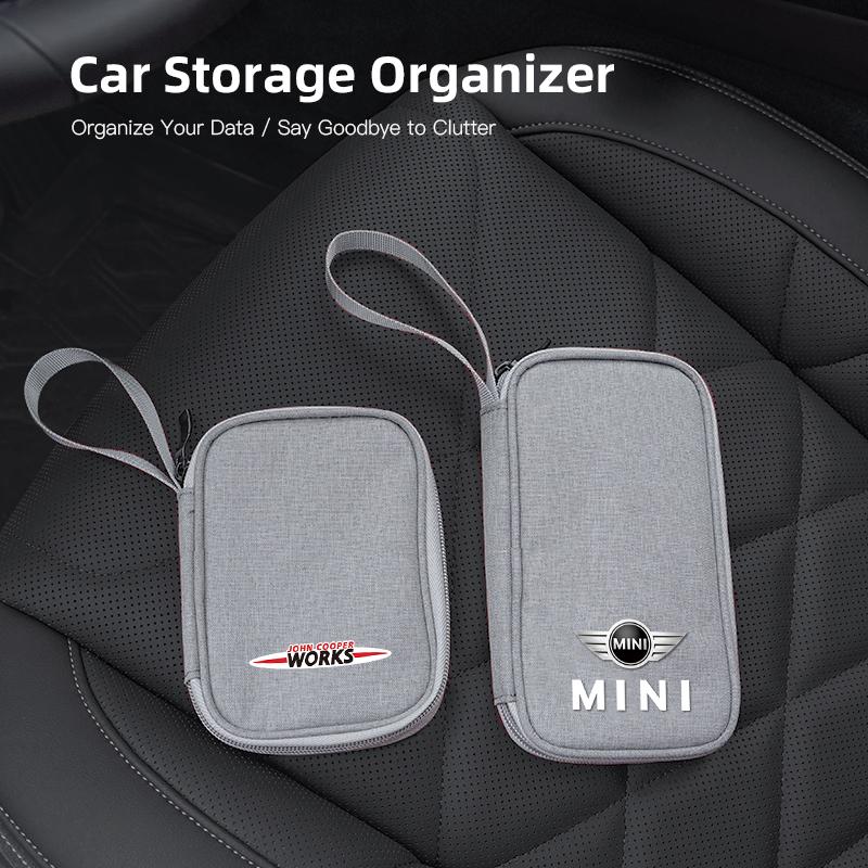 Autoschlüssel-Pack Auto-Führerschein Handy-Aufbewahrungstasche Für MINI Cooper R56 F56 R50 JCW Cabrio Aceman Countryman Clubman Roadster