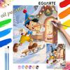 Pinocchio Winter Snow Painting By Numbers Kit Hand Painting Home Decor