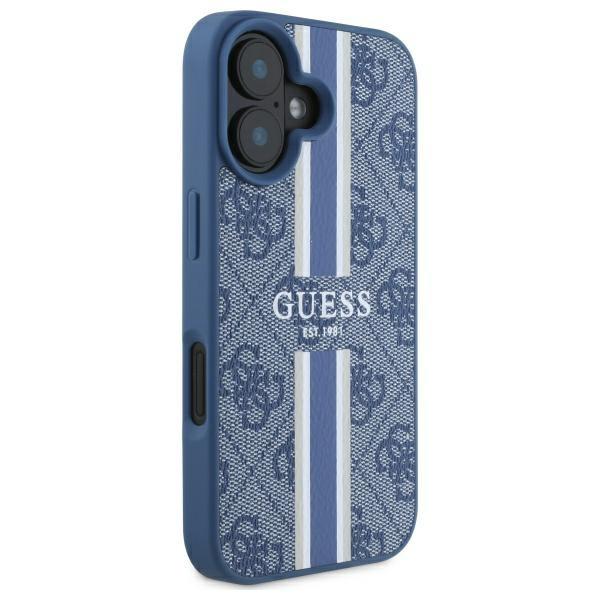 Guess Guhmp16Sp4Rpsb iPhone 166.1 Blue Hardcase 4G Printed Stripes Magsafe