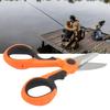 Stainless Steel Fishing Line Scissors Serrated Edge Anti Slip Handle Fishing Line Cutter Multi-Purpose Mini Fishing Scissors