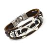 Vintage Infinity Beads Charm Bracelet Men Punk Multi-layer Leather Bracelets Luxury Jewelry Gifts Wholesale