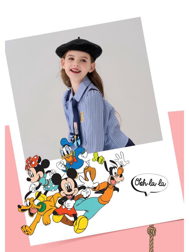 Disney Girls' Rabbit Police Officer Set: Long Sleeve Shirt & Short Skirt Two-Piece.