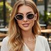 Star Diamond Rhinestone Round Frame Sunglasses - Versatile & High-End Glasses for Parties