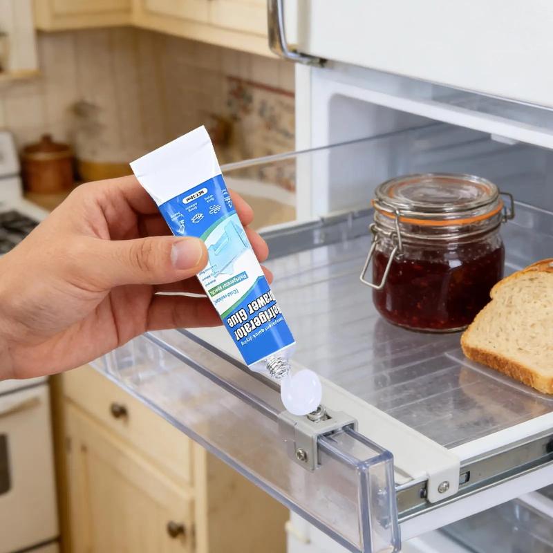 Refrigerator Door Seal Repair Glue Waterproof Low-Temp Resistant Adhesive for Fridge Drawer Freezer Gasket Home Use