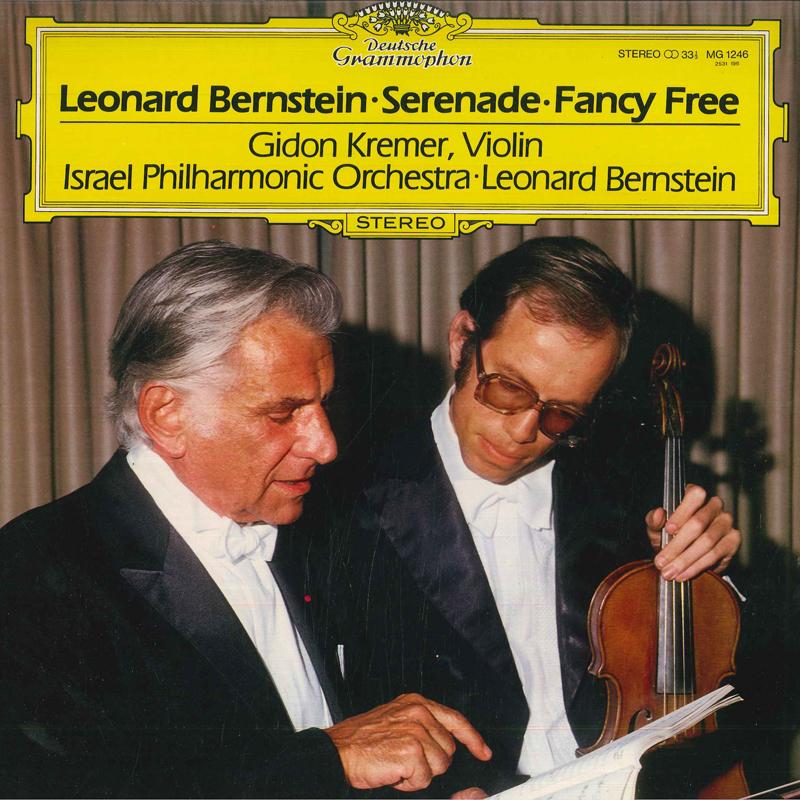 LP Record GIDON KREMER , LEONARD BERNSTEIN - Bernstein: Serenade (1954) / Ballet MG1246 DEUTSCHE GRAMMO Japan Obi Classical Used
