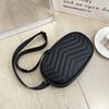 Bag Women's Bag Solid Color Small Bag Fashion Embroidered Messenger Bag Simple Breast Bag Waist Bag Embroidered Diagonal Span Bag Women's Bag