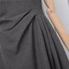 ZANZEA Women Casual Round Neck Solid Color Summer Sleeveless Dress