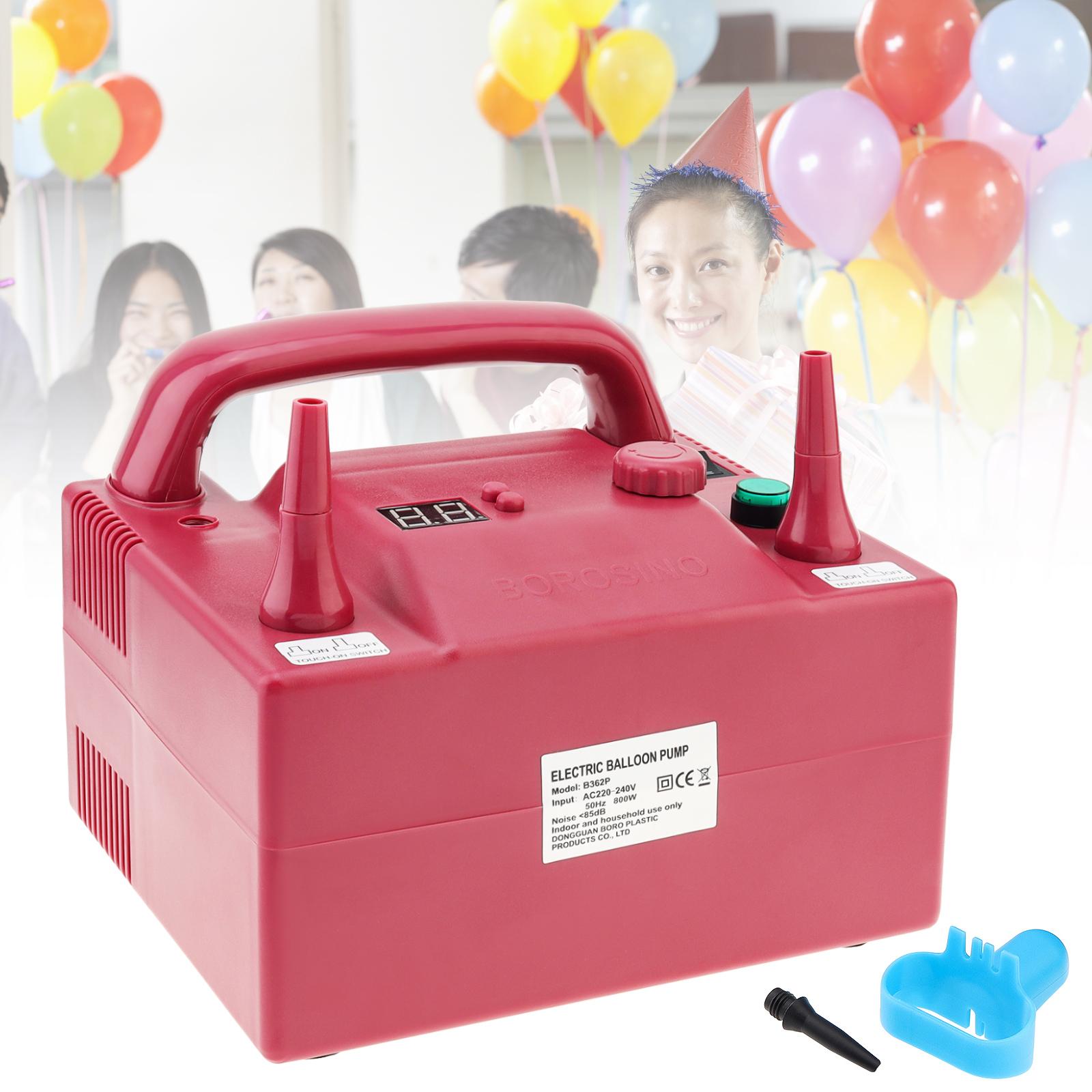 800 W Multifunctional Timing Quantitative Electric Balloon Pump For Festival / Party with 2 Inflation Nozzles, Square Balloon Inflator cm
