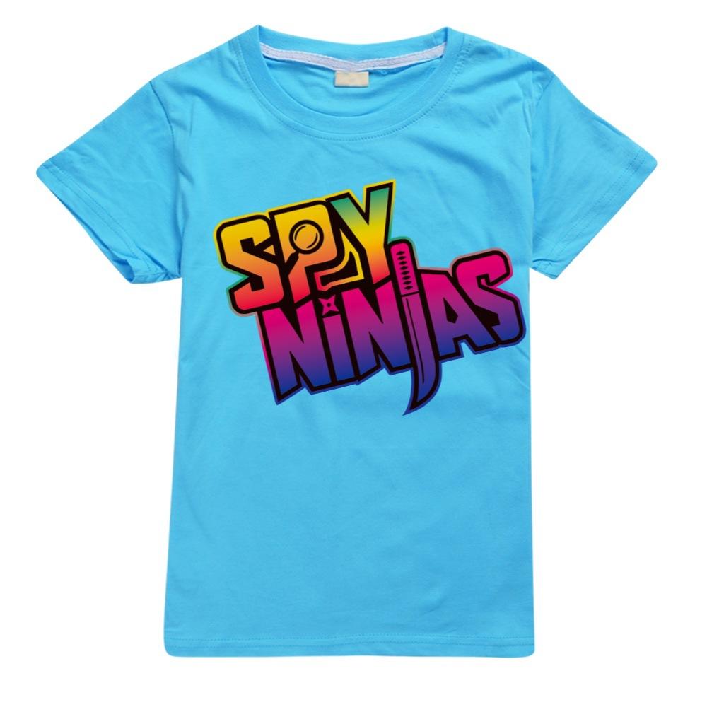 SPY NINJA Letní bavlněná trička Dívčí oblečení Dětský cosplay top Tričko s krátkým rukávem pro chlapce Tričko Kostýmy Kawaii Vánoční tričko