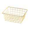 Cesto Portaoggetti in Ferro a Grande Capacità, Cesto Organizer in Filo Stile Nordico, Contenitore Decorativo in Rete Metallica per Piani Cucina Frutta Snack Multi