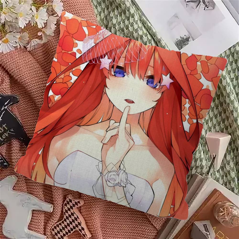Anime The Quintessential Quintuplets Pillow Anime Pillow Sofa Bed Head Pillow Cover Cushion Cover 45x45 cm Fashion