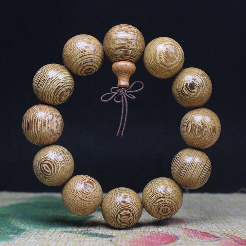 Rosewood Unisex Buddhist Prayer Beads Bracelet - Wood Ornaments Wenwan