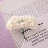 144Pcs Multicolor Foam Artificial Flower DIY Wreath Accessorie Foam Fake Flowers Mini Rose Artificial Flower Craft