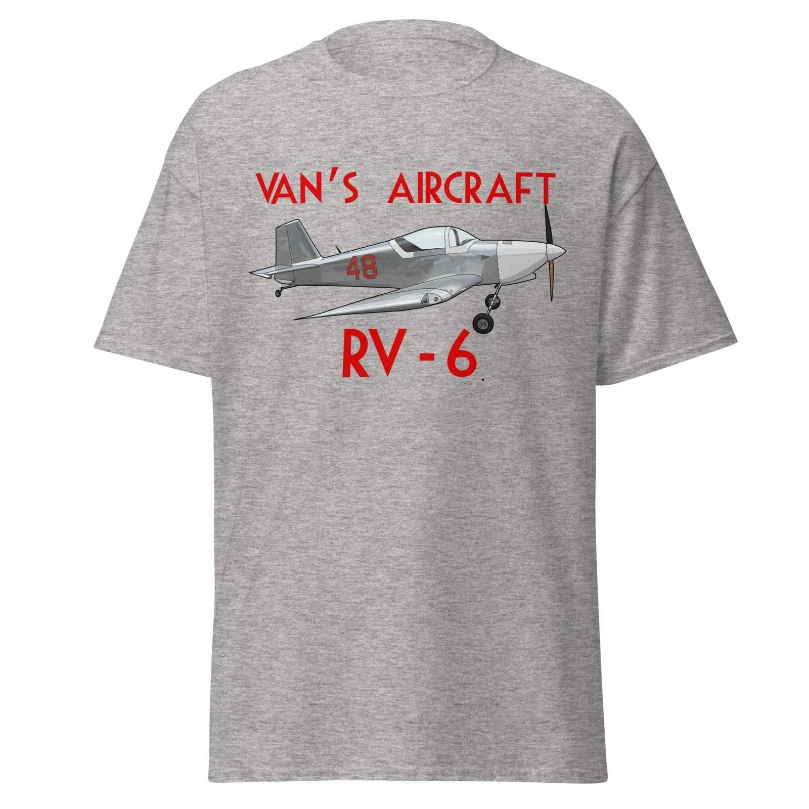Flyboy Toys Van s Aircraft RV6 (Grey/Red) Airplane T-Shirt S